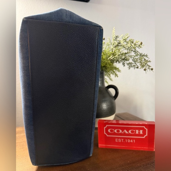 Coach Denim Taylor Tote - Picture 3 of 13